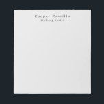 Modern Simple Dim Grey Professional Minimalist Notepad<br><div class="desc">This simple,  modern,  minimalist design will help you a lot.</div>