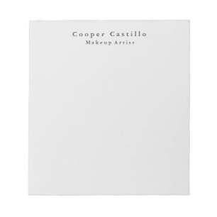 Modern Simple Dim Grey Professional Minimalist Notepad