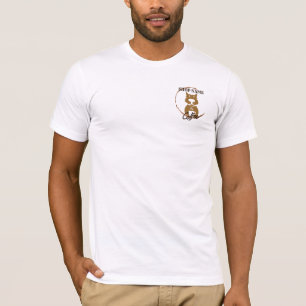Modern Simple Dog Cafe Coffee Shop T-Shirt