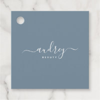 modern Simple dusty blue Signature Typography