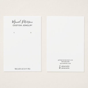 Modern Simple Earring Jewellery Display Card