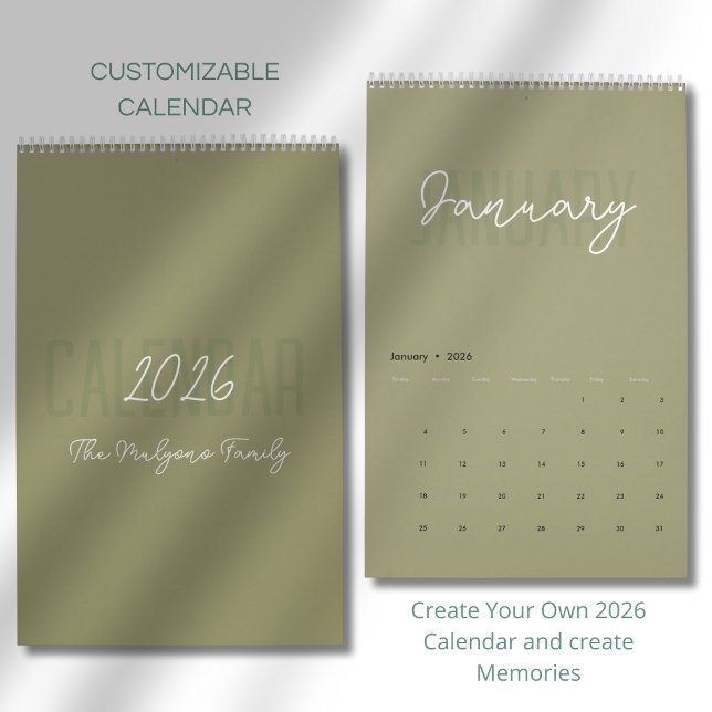 Modern Simple Elegant 2026 Calendar (Creator Uploaded)