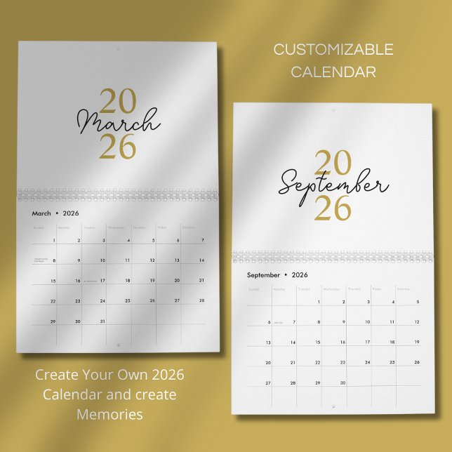 Modern Simple Elegant 2026 Calendar (Creator Uploaded)
