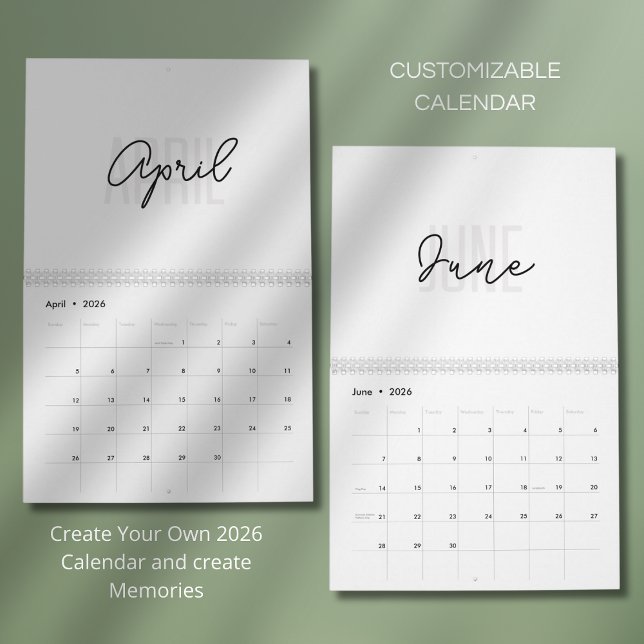 Modern Simple Elegant 2026 Calendar (Creator Uploaded)