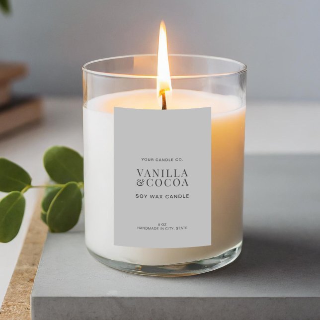 Modern Simple Elegant Candle Label (Creator Uploaded)