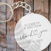 Modern Simple Elegant Chic Minimal Heart Wedding