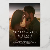 Modern Simple Elegant Couple's Shower Invitation