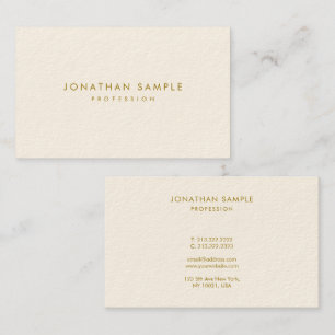 Modern Simple Elegant Gold Font Template Oceania Business Card