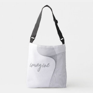 Modern, simple, elegant graphic design of Imagine Crossbody Bag