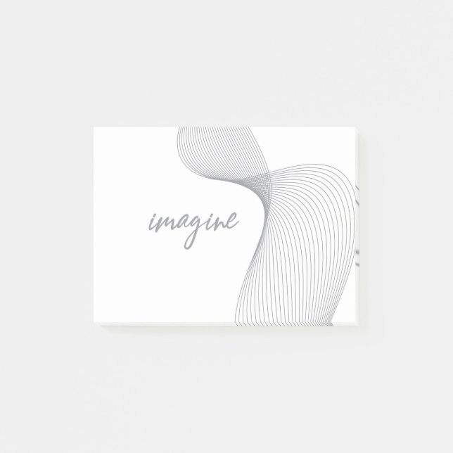 Modern, simple, elegant graphic design of Imagine Post-it Notes (Front)