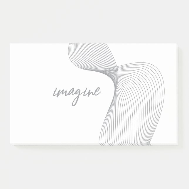 Modern, simple, elegant graphic design of Imagine Post-it Notes (Front)