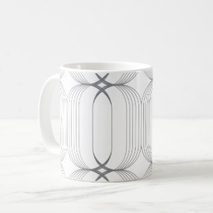Modern, simple elegant luxury illustration pattern coffee mug
