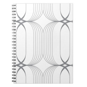 Modern, simple elegant luxury illustration pattern notebook