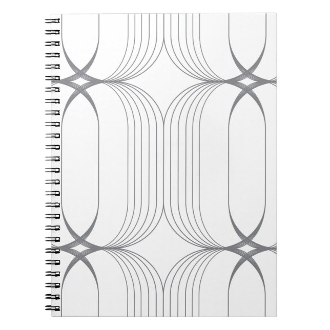 Modern, simple elegant luxury illustration pattern notebook (Front)