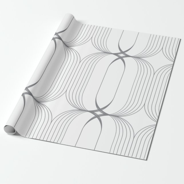 Modern, simple elegant luxury illustration pattern wrapping paper (Unrolled)