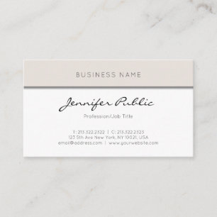 Modern Simple Elegant Minimalist Professional Cool Business Card