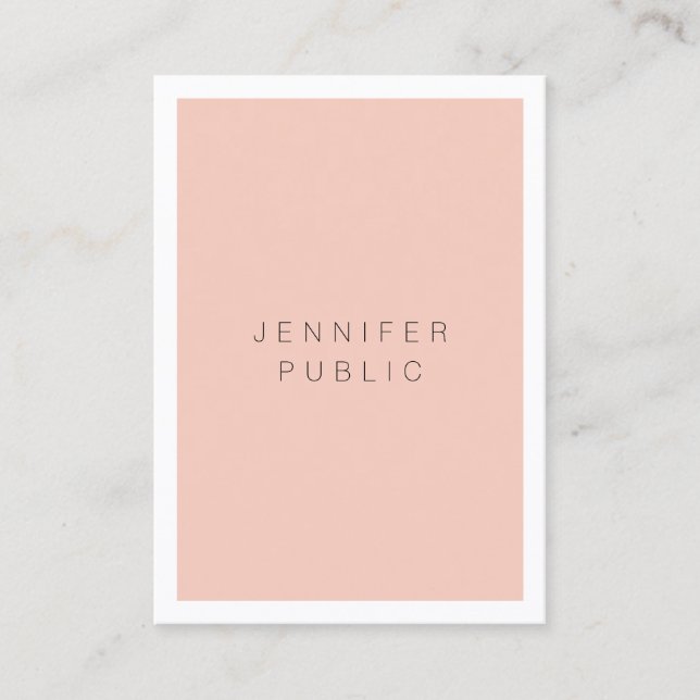 Modern Simple Elegant Minimalist Template Business Card (Front)