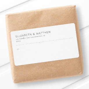 Modern Simple Elegant Minimalist Wedding Shipping