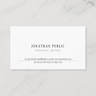 Modern Simple Elegant Professional Template Cool Business Card