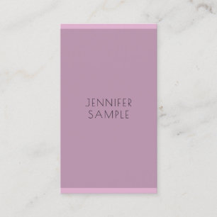 Modern Simple Elegant Purple Professional Template Business Card