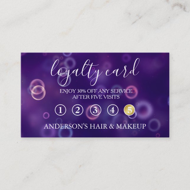 Modern Simple elegant typography Loyalty Card (Front)