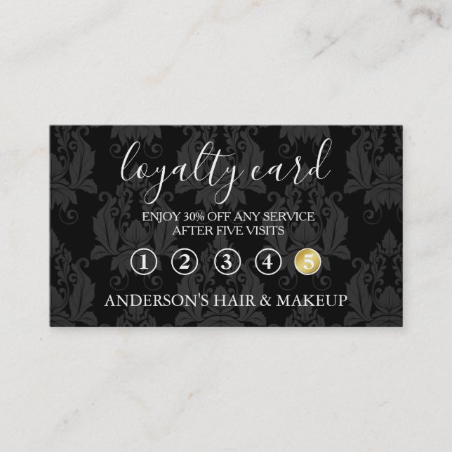 Modern Simple elegant typography Loyalty Card (Front)