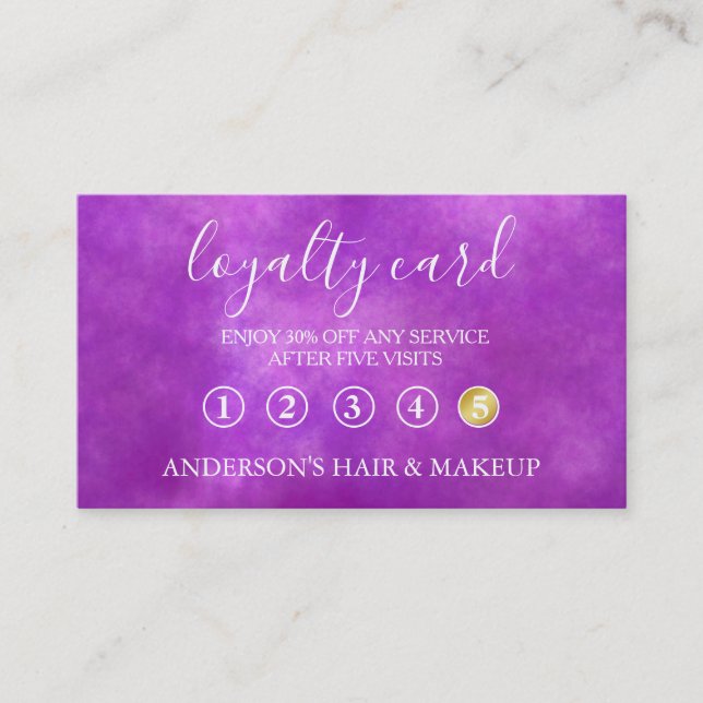 Modern Simple elegant typography Loyalty Card (Front)