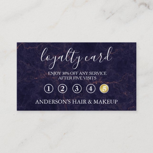 Modern Simple elegant typography Loyalty Card (Front)