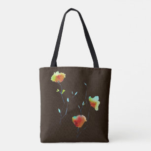 Modern simple floral flower Autumn art Tote Bag
