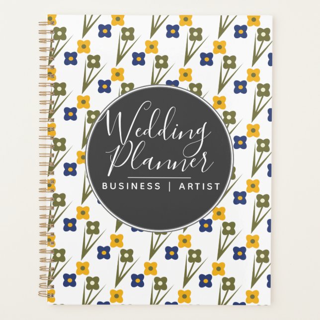 Modern Simple Floral Wedding Planner (Front)