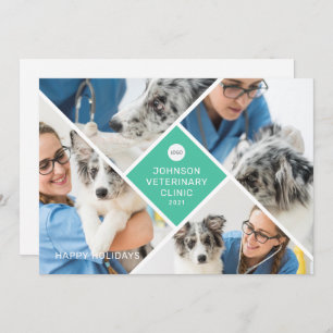 Modern Simple Four Photo and Logo Business Holiday