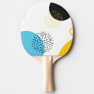 Modern, simple, fun, Memphis style geometric art Ping Pong Paddle