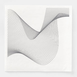 Modern, simple, futuristic urban wavy illustration napkin