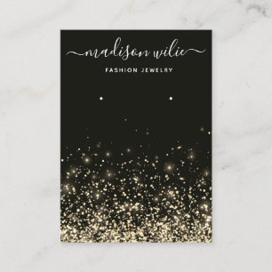 Modern Simple glitter jewellery earring display Ch Business Card