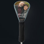 Modern Simple Golfer Grandfather Cool Sports Gift Golf Head Cover<br><div class="desc">Introducing the Coolest Grandpa Golf Head Cover, a black, elegant keepsake designed for the world's best papa. This golf head cover can be personalised with your own text and a cherished family photo, making it the perfect gift for any grandpa, grandad, pop, or poppy. Whether for Grandparent's Day or just...</div>
