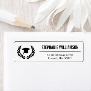 Modern Simple Graduation Graduate Return Address Label