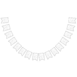 Modern Simple Grey White Terrazzo bunting