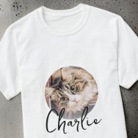 Modern Simple Grunge Custom Badge Pet Photo Name