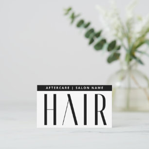 Modern Simple Hair Extensions After Care Hair Care Business Card