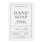 Modern Simple Hand Soap Body Wash Waterproof Label