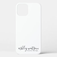 Modern Simple Handwritten Calligraphy Plain White