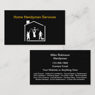 Modern Simple Handyman Business Cards