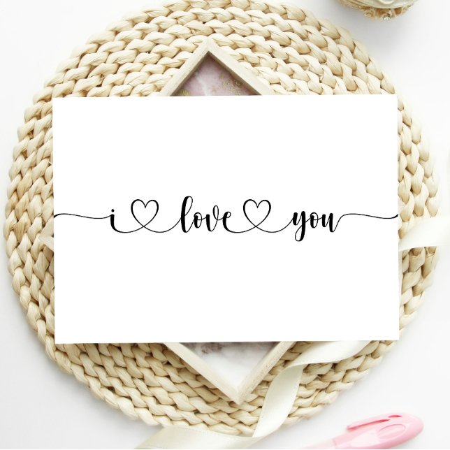 Modern Simple Heart I Love You Card (Creator Uploaded)