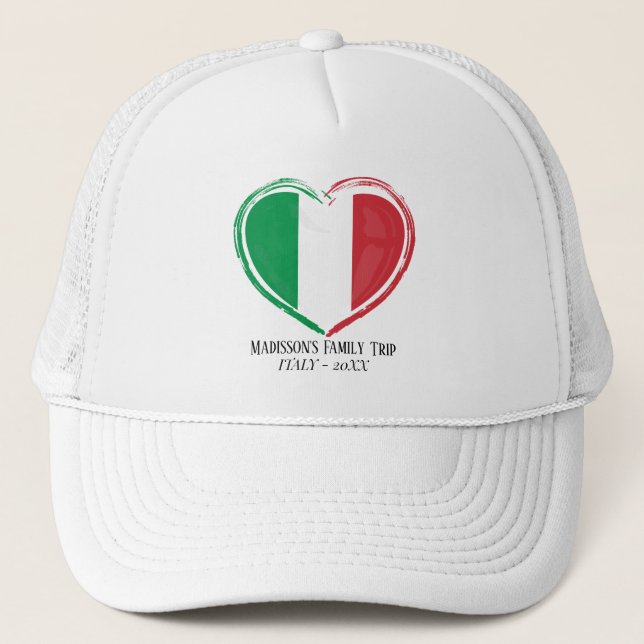 Modern Simple ITALY Trucker Hat (Front)