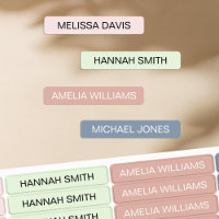 Modern Simple Kids Waterproof Name Labels