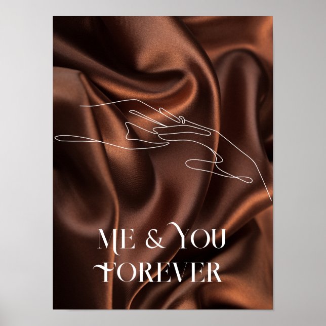  Modern Simple Line Art Black and white ,boho chic Poster (Front)