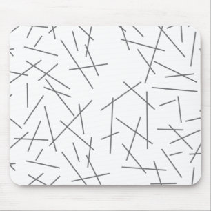 Modern, simple, messy graphic line pattern mouse pad
