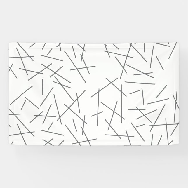 Modern, simple, messy, trendy graphic line pattern banner (Horizontal)
