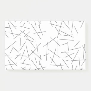 Modern, simple, messy, trendy graphic line pattern post-it notes
