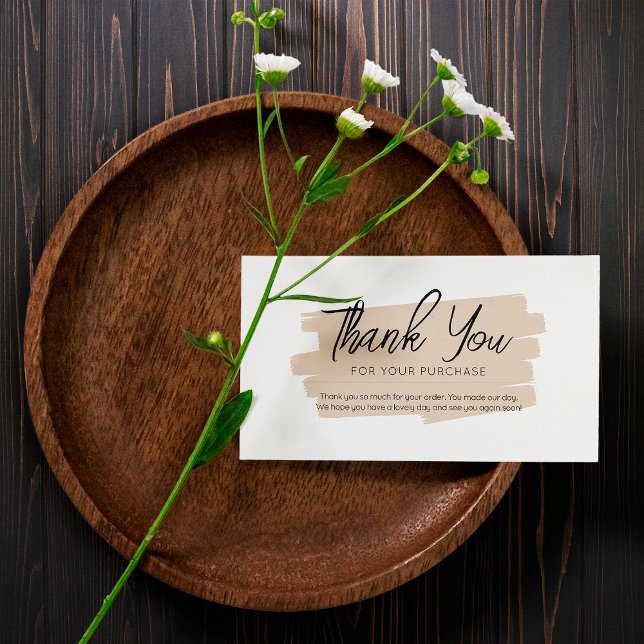 Modern Simple Mini Thank You Business Cards (Creator Uploaded)